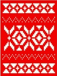 Трафарет - Вышивка, 15*20см