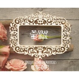 Чипборд ScrapBox - Рамка Растительный орнамент с цветами