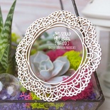 Чипборд ScrapBox - Рамка круглая Ажурная салфетка Hr-173
