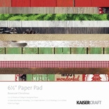 Набор скрапбумаги от Kaisercraft -Paper Pad - Basecoat Christmas, 16,5х16,5 см, 40 листов