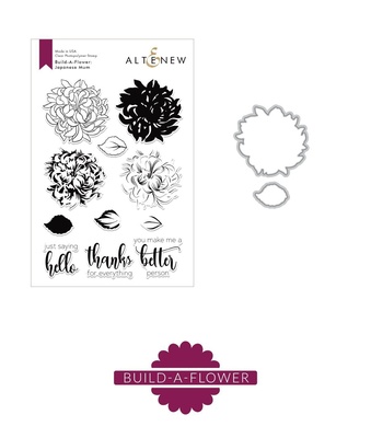 Штампы + Ножи для вырубки от Altenew - Build-A-Flower: Japanese Mum