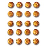 Украшения Queen & Co - Twinkle Goosebumps - Orange, 20 штук