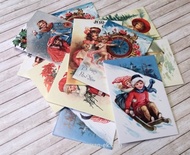 Карточки на плотном картоне от Евгения Курдибановская ТМ - Merry Christmas, 5х7 см, 12 штук