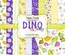 Набор скрапбумаги - Dino baby, 20x20 см, Фабрика Декора