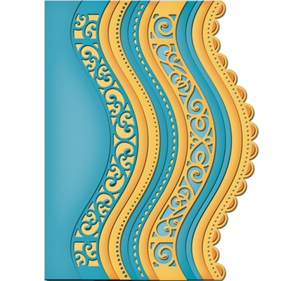 Ножи от Spellbinders - Curved Borders Two