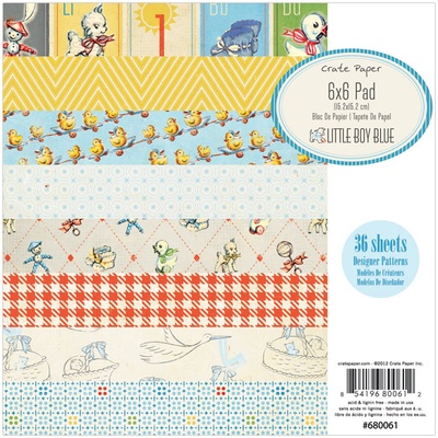 Набор бумаги Crate Paper - Baby Boy, 15х15 см, 36 листов