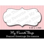 Левие My Favorite Things - Die-namics Framed Greetings DIE ONLY