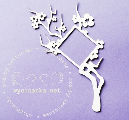 Чипборд от Wycinanka - Рамка из коллекции Вишневый цвет, номер 3