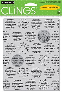 Резиновый штамп Hero Arts - Word Pops, c оснасткой