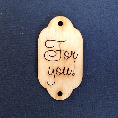 Деревянная фигурка WOOD-060 - For You, 1 штука