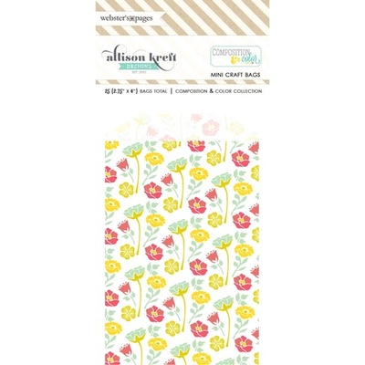 Конвертик Webster's Pages - Bulk Bags Floral: White, размер 10х7 см, 1 шт.