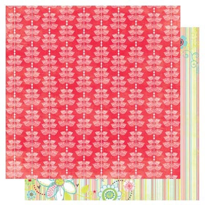 Лист двусторонней бумаги BoBunny - Alora Leaves, 30х30 см