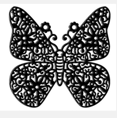 Лезвие Die-Versions - Whispers - Floral Flutterby, размер 9,2х9,1 см