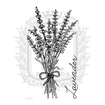 Акриловый штамп Lesia Zgharda FL075 Пучок лаванды, набор из 2 штампов