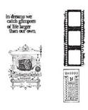 Резиновые штампы Stampers Anonymous - Tim Holtz Cling Mounted Stamps - Captured Moments, 4 шт.