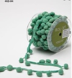 Лента Pom Pom String, ширина 1,2 см, 90 см,цвет бирюзовый