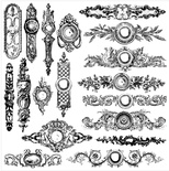Штампы от IOD - Backplates 12x12 Decor Stamp, 30x30 см