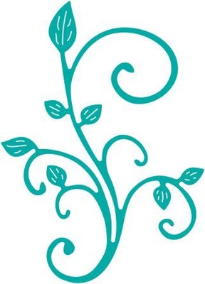 Лезвие от Cheery Lynn Designs - Mini Fanciful Flourish Right - B291