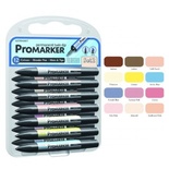 Marcador Letraset Set 2 12 Cores + 1 Clareador Blender 150441 - Promarker, 12+1