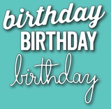 Ножи  от  Memory  Box  -  DIES - Best  Birthday - надпись Birthday