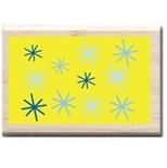 Резиновый штамп Studio G - Снежинки, 5.5х3.5 см, на деревянном блоке