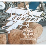Чипборд ScrapBox - Аэроплан с надписью Summer Ho-177