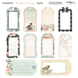 Лист двусторонней бумаги от Scrapmir - Tag-Pad - Peaches & Cream, 20х20 см 
