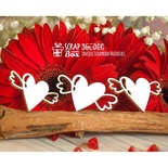 Чипборд ScrapBox - Сердечки с крылышками (3шт) Hm-054