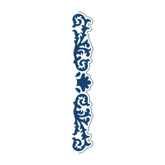 Нож для вырубки от Tattered Lace - Over the Edge Ornate Border Die