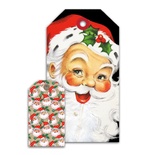 Тэги от Pretty Little Studio  -  Jolly Santa Shipping Tags