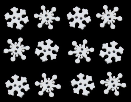 Набор декоративных пуговиц Dress It Up - Tiny Snowflakes