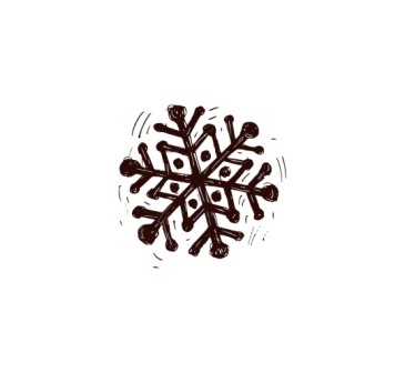 Акриловый штамп Christmas Stamp SR022 Снежинка, размер 1,9 * 1,8 см