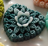 Украшение Webster's Pages - Whimsey Hearts Aqua, 1 шт.