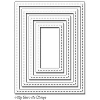 Лезвие My Favorite Things - Die-namics Single Stitch Line Rectangle Frames