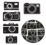 Набор высечек от Maya Road -  Picture Perfect Camera Transparencies - Black