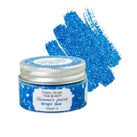 Краска с глиттером Shimmer paint, цвет Ярко-синий, ТМ Фабрика Декора, 30 мл