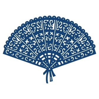 Нож для вырубки от Tattered Lace - Oriental Fan - Восточный веер