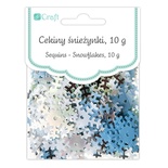 Пайетки снежинки 12 мм, 10г, TM dpCraft (Dalprint)