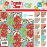 Набор скрапбумаги GCD Studios - Country Charm Collection, 12 двусторонних листов, размер 30х30 см