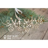 Чипборд ScrapBox - Новогодняя гирлянда с игрушками Hh-097