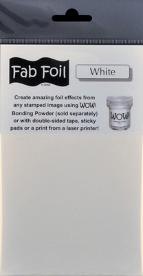Фольга для эмбоссинга Wow Fab Foil - Snowy White