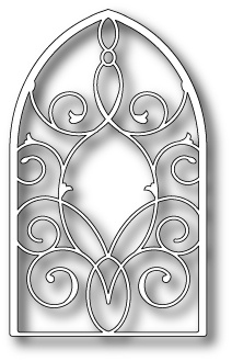 Нож для вырубки от Poppystamps - Grand Gothic Iron Work Window