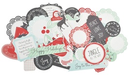 Набор высечек от Kaisercraft - North Pole Collection - Christmas - Collectables - Die Cut Cardstock Piece, 50 шт.