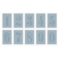 Папки для тиснения Sizzix Texture Trades Embossing Folders - Numbers, 10 шт.