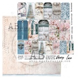 Лист скрапбумаги от ABstudio - Scrapbooking paper "Shabby love symphony"- sheet 6 - 30х30см