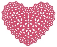 Лезвие Lifestyle Crafts - QuicKutz - Heart doily