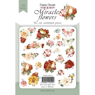 Набір висічок, колекція Miracle flowers, 54 шт