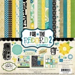 Набор бумаги от Echo Park "Documented Collection Kit - For the Record 2", 30x30, 12 листов