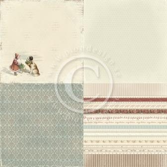 Лист односторонней бумаги от Pion Design - Waiting for Santa II Collection -  Single Sided cardstock  -  6x Christmas Poem