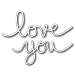Лезвие Frantic Stamper - Precision Die - Handwritten "love you"